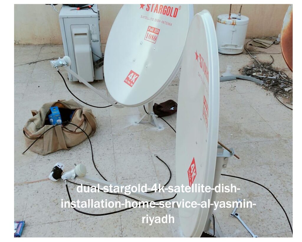Professional 4K Satellite Dish Installation in Al Yasmin, Riyadh (Home Service)